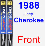 Front Wiper Blade Pack for 1988 Jeep Cherokee - Vision Saver