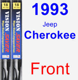 Front Wiper Blade Pack for 1993 Jeep Cherokee - Vision Saver