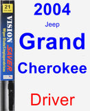 Driver Wiper Blade for 2004 Jeep Grand Cherokee - Vision Saver