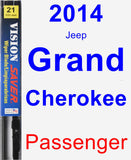 Passenger Wiper Blade for 2014 Jeep Grand Cherokee - Vision Saver