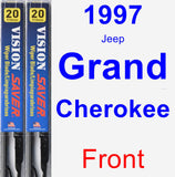 Front Wiper Blade Pack for 1997 Jeep Grand Cherokee - Vision Saver