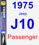 Passenger Wiper Blade for 1975 Jeep J10 - Vision Saver