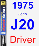 Driver Wiper Blade for 1975 Jeep J20 - Vision Saver