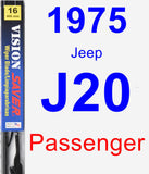 Passenger Wiper Blade for 1975 Jeep J20 - Vision Saver