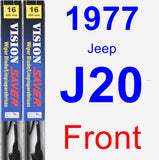 Front Wiper Blade Pack for 1977 Jeep J20 - Vision Saver