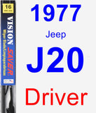 Driver Wiper Blade for 1977 Jeep J20 - Vision Saver