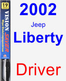 Driver Wiper Blade for 2002 Jeep Liberty - Vision Saver