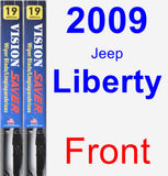 Front Wiper Blade Pack for 2009 Jeep Liberty - Vision Saver