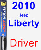 Driver Wiper Blade for 2010 Jeep Liberty - Vision Saver