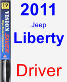 Driver Wiper Blade for 2011 Jeep Liberty - Vision Saver