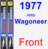 Front Wiper Blade Pack for 1977 Jeep Wagoneer - Vision Saver