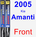 Front Wiper Blade Pack for 2005 Kia Amanti - Vision Saver