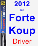 Driver Wiper Blade for 2012 Kia Forte Koup - Vision Saver