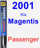 Passenger Wiper Blade for 2001 Kia Magentis - Vision Saver