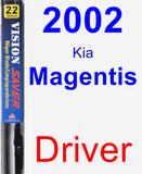 Driver Wiper Blade for 2002 Kia Magentis - Vision Saver