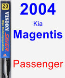 Passenger Wiper Blade for 2004 Kia Magentis - Vision Saver