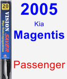 Passenger Wiper Blade for 2005 Kia Magentis - Vision Saver