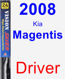 Driver Wiper Blade for 2008 Kia Magentis - Vision Saver