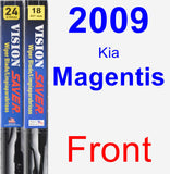 Front Wiper Blade Pack for 2009 Kia Magentis - Vision Saver