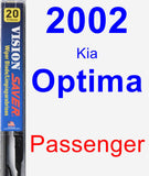 Passenger Wiper Blade for 2002 Kia Optima - Vision Saver