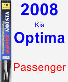 Passenger Wiper Blade for 2008 Kia Optima - Vision Saver