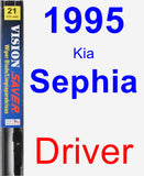 Driver Wiper Blade for 1995 Kia Sephia - Vision Saver