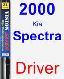 Driver Wiper Blade for 2000 Kia Spectra - Vision Saver