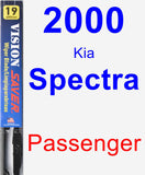 Passenger Wiper Blade for 2000 Kia Spectra - Vision Saver