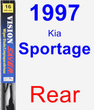 Rear Wiper Blade for 1997 Kia Sportage - Vision Saver