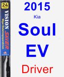 Driver Wiper Blade for 2015 Kia Soul EV - Vision Saver