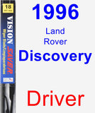 Driver Wiper Blade for 1996 Land Rover Discovery - Vision Saver