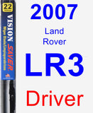 Driver Wiper Blade for 2007 Land Rover LR3 - Vision Saver