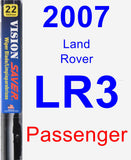 Passenger Wiper Blade for 2007 Land Rover LR3 - Vision Saver