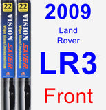 Front Wiper Blade Pack for 2009 Land Rover LR3 - Vision Saver