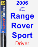 Driver Wiper Blade for 2006 Land Rover Range Rover Sport - Vision Saver