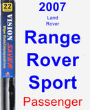 Passenger Wiper Blade for 2007 Land Rover Range Rover Sport - Vision Saver