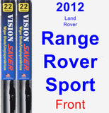 Front Wiper Blade Pack for 2012 Land Rover Range Rover Sport - Vision Saver