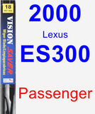 Passenger Wiper Blade for 2000 Lexus ES300 - Vision Saver