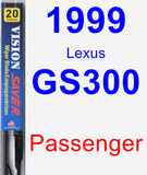 Passenger Wiper Blade for 1999 Lexus GS300 - Vision Saver