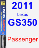 Passenger Wiper Blade for 2011 Lexus GS350 - Vision Saver