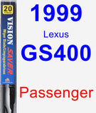 Passenger Wiper Blade for 1999 Lexus GS400 - Vision Saver