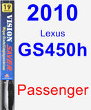 Passenger Wiper Blade for 2010 Lexus GS450h - Vision Saver