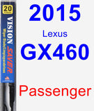 Passenger Wiper Blade for 2015 Lexus GX460 - Vision Saver