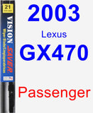 Passenger Wiper Blade for 2003 Lexus GX470 - Vision Saver