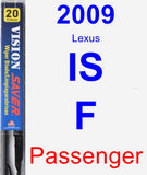 Passenger Wiper Blade for 2009 Lexus IS F - Vision Saver