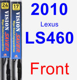 Front Wiper Blade Pack for 2010 Lexus LS460 - Vision Saver