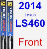 Front Wiper Blade Pack for 2014 Lexus LS460 - Vision Saver