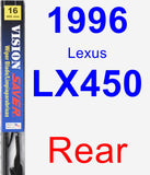 Rear Wiper Blade for 1996 Lexus LX450 - Vision Saver