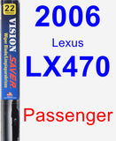 Passenger Wiper Blade for 2006 Lexus LX470 - Vision Saver