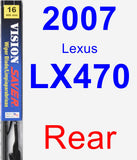 Rear Wiper Blade for 2007 Lexus LX470 - Vision Saver